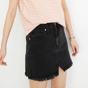 EUC Madewell Rigid Denim A-Line Skirt in Lunar Wash